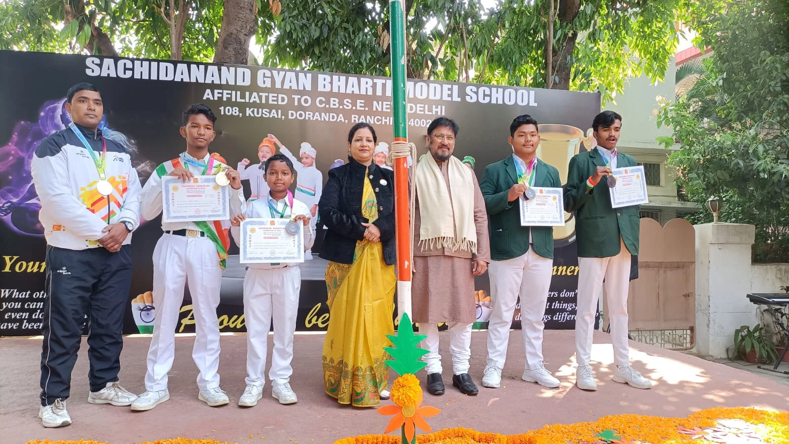 Winners of District Karate Championship